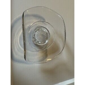 Antique Colorado 7.25” Footed Banana Dish Beaded Edge U.S. Glass 1898, EAPG